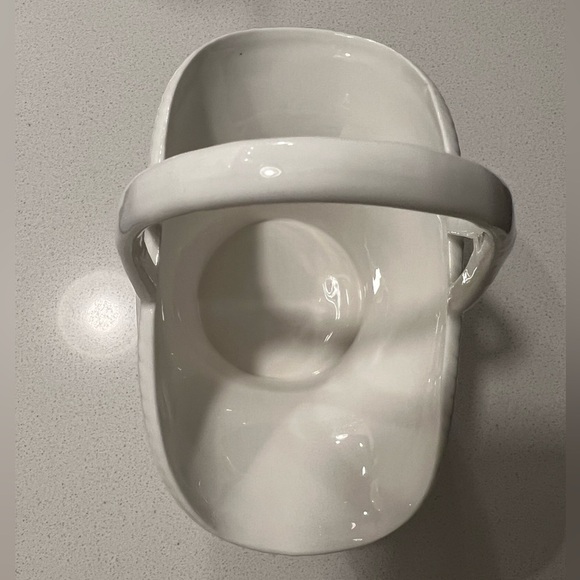 Bunny Glazed Ceramic Basket Grace Tea Ware Easter Rabbit in the Garden Spring - Picture 5 of 9